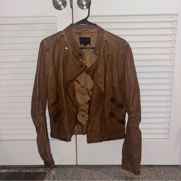 Jackets & Blazers - Brown Faux Leather Jacket